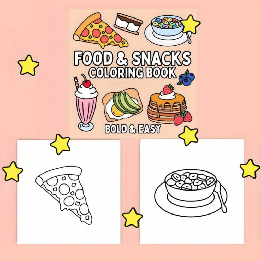 Yiyecek ve Atıştırmalıklar Boy - Food And Snacks Coloring Pages incelemesi ve fiyatı
